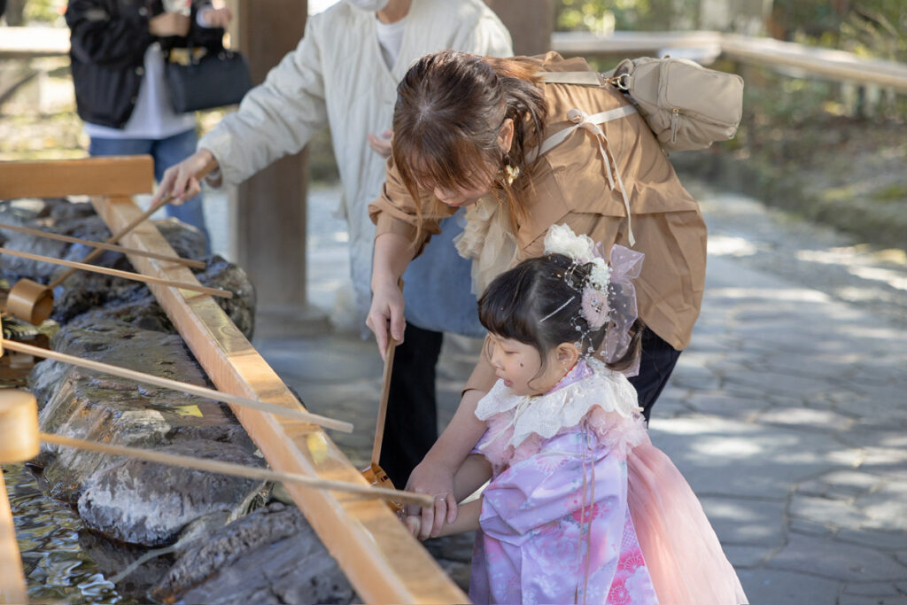 橿原神宮奈良県橿原市_七五三お参りご祈祷レポート_手水
